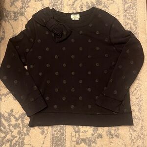 Kate Spade Polka Dot Bow Sweatshirt- size M